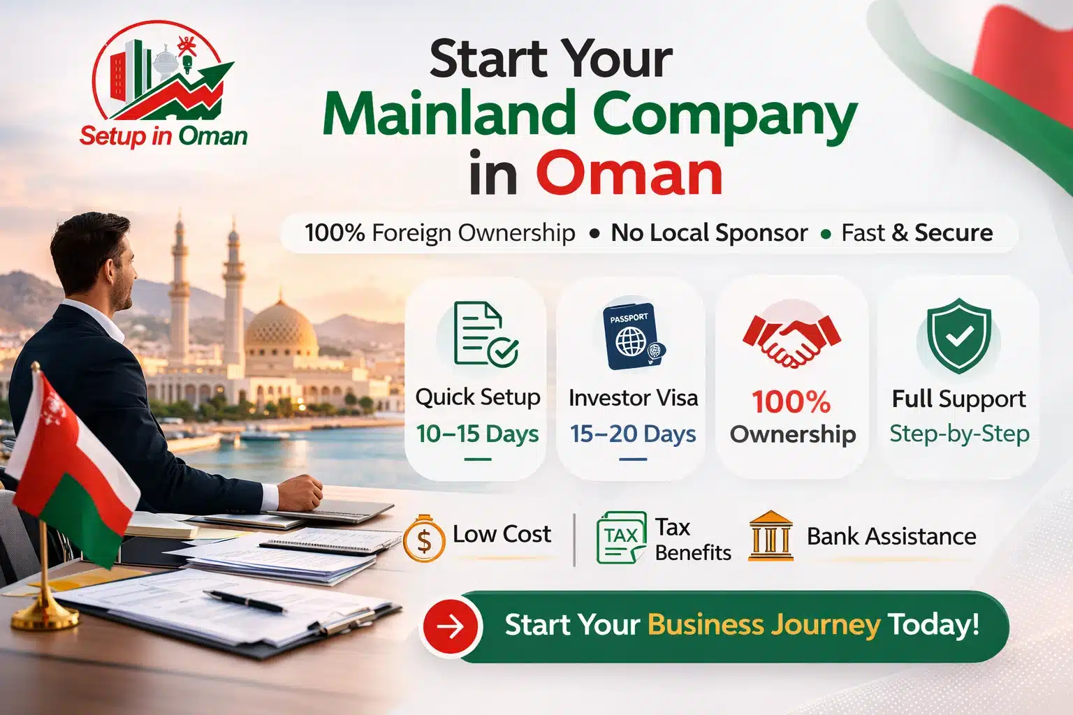 Benefits of mainland company formation in Oman